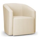 Ver imagem 1 de Poltrona Decorativa Orgânica Stella Max Linho Bege D03 - D’Rossi