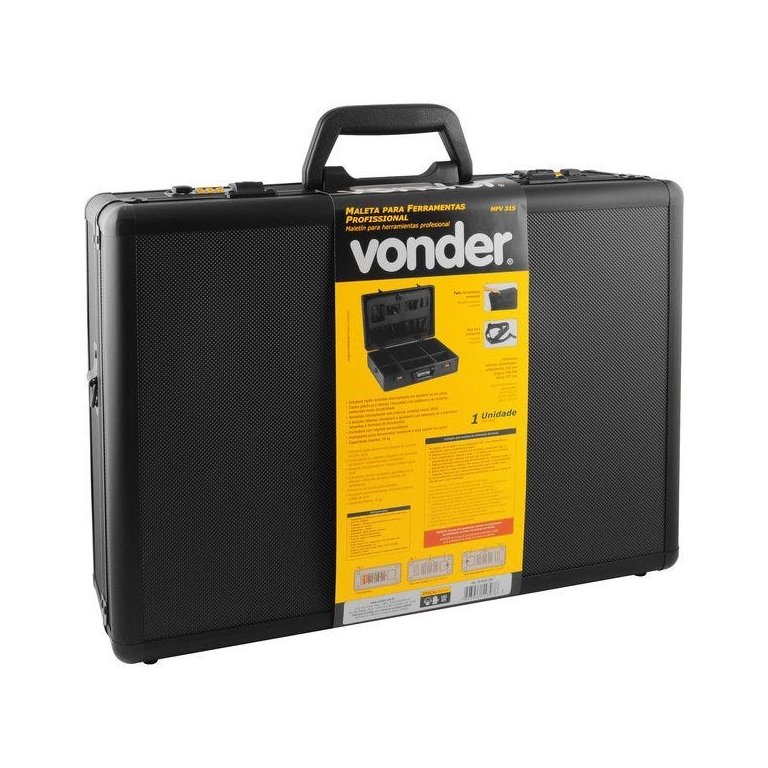 Maleta para ferramentas, profissional, preta, MFV 315, VONDER