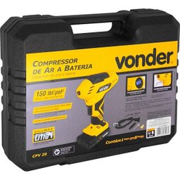 Compressor de ar a bateria, tipo pistola, 20 V, CPV 20 VONDER - 3