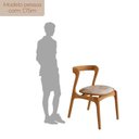 Ver imagem 4 de Conjunto com 2 Cadeiras em Madeira Celeste Bege/Milano/Imbuia Marrom