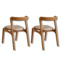 Ver imagem 3 de Conjunto com 2 Cadeiras em Madeira Celeste