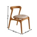 Ver imagem 2 de Conjunto com 2 Cadeiras em Madeira Celeste