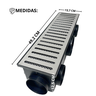 Ralo Linear Inox 304 15x50 Cocho Multi Saídas e Tela - 2