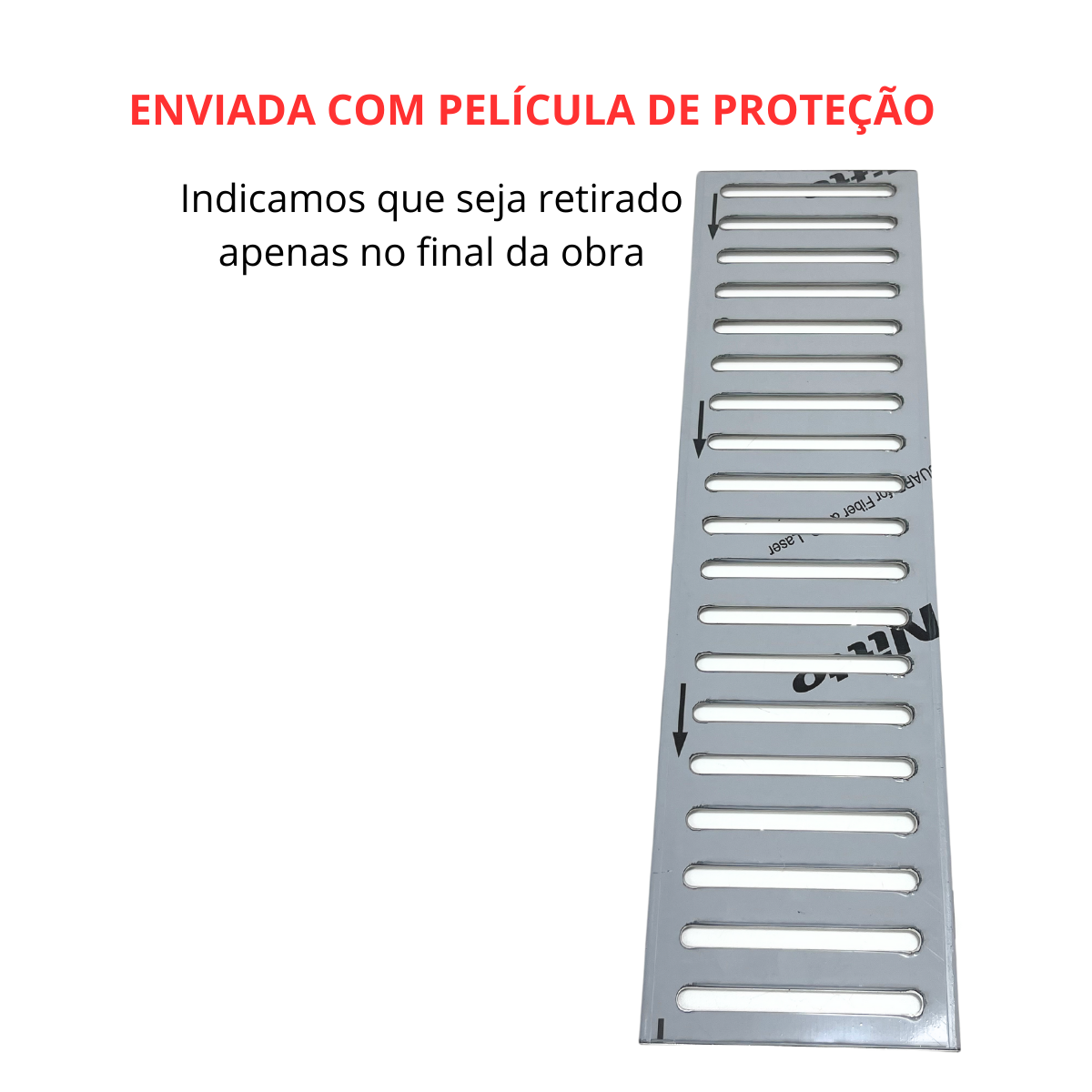 Ralo Linear Inox 304 15x50 Cocho Multi Saídas e Tela - 6