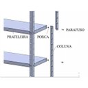 Ver imagem 4 de Estante Multiuso de Aço com 5 Prateleiras Lopes Reforçada Multiuso Forte 1198X70X31 30kg Preta