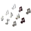 Ver imagem 1 de Espelho Decorativo Cifras Notas Musicais Kit 10Pç 10cm