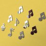 Espelho Decorativo Cifras Notas Musicais Kit 10Pç 10cm - 2
