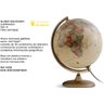 Globo Terrestre Político Discovery Iluminado Abajur 30cm - 2