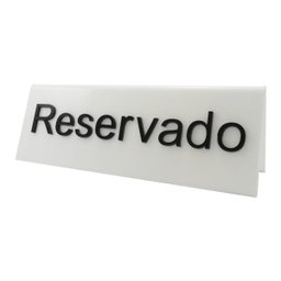 Placa Sinalização Mesa Reservado Casamento Festa - 1