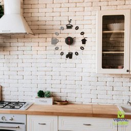 Relógio Parede Cozinha Grande Personalizado Sala Café 35cm - 2