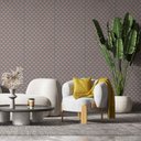 Ver imagem 1 de Papel de Parede Casual Cinza com Corações Rosas Gh Papel de Parede 2,5m