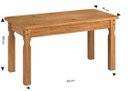Ver imagem 3 de Conjunto Mesa de Madeira 1,60 com 6 Cadeiras (903 Itália) - Caramelo