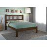Cama de Casal de Madeira com Palitos Torneados Kasper - Imbuia - 1