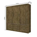 Ver imagem 5 de Guarda-Roupa Casal Anjos 3 Portas