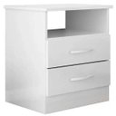 Ver imagem 6 de Cabeceira Cama Box Solteiro 90cm Greta Suede Cinza e 1 Mesa de apoio Branco - Mpozenato