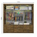 Ver imagem 7 de Guarda-Roupa Casal com Espelho 3 Portas de Correr Anjos