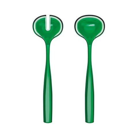 Talheres de Servir Salada em Bio Plástico Não Fóssil 28cm - Dolcevita - Esmeralda - Guzzini