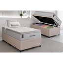 Ver imagem 1 de Cama Box Baú Crc Solteiro +Colchão Molas Ensacadas Marselha Hellen 88