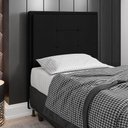 Ver imagem 2 de Cabeceira Cama Box Solteiro Canada 90 Cm Sintético MV Estofados Preto
