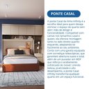 Ver imagem 6 de Módulo Ponte Casal Queen 6 Portas 1 Gaveta Infinity Bege/Duna