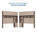 Ver imagem 5 de Módulo Ponte Casal Queen 6 Portas 1 Gaveta Infinity Bege/Duna