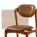 Ver imagem 4 de Conjunto com 2 Cadeiras de Jantar Solaris Soft Moderna Mobília