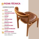 Ver imagem 5 de Conjunto com 2 Cadeiras de Jantar Solaris Soft Moderna Mobília