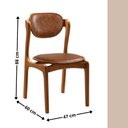 Ver imagem 2 de Conjunto com 2 Cadeiras de Jantar Solaris Soft Moderna Mobília