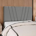 Ver imagem 2 de Cabeceira Casal 140 Cm com Frame Belgica Suede Cinza Artte Cinza