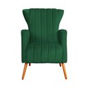 Ver imagem 4 de Kit 02 Poltrona Decorativa Melinda Veludo Verde - Fm