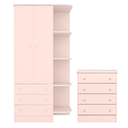 Ver imagem 1 de Conjunto de Cômoda e Guarda Roupa Villa Aurora 2 Portas