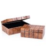Conjunto 2 Caixas em Madeira Cor Natural - 1