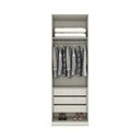 Ver imagem 4 de Guarda Roupa Modulado 2 Portas Espelho 3 Gavetas Bellagio Casa 812
