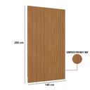 Ver imagem 2 de Painel Ripado Modular Marisa Nature Fosco 140x250 Cm - D’Rossi
