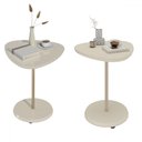 Ver imagem 2 de Mesa Canto Bia Kit 2 Peças 100% Mdf Off White - Pnr Móveis