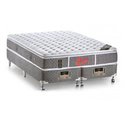 Cama Box + Colchão Castor King Size Light Stress One Face 180x200x67cm - 1