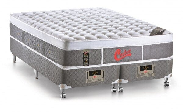 Cama Box + Colchão Castor King Size Plush Light Stress 180x200x74cm - 2