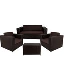 Ver imagem 1 de Conjunto De Poltronas E Mesa Classe A Marrom Tabaco