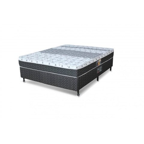Cama Box + Colchão Castor Casal Molas Bonnel Class One Face 138x188x65cm