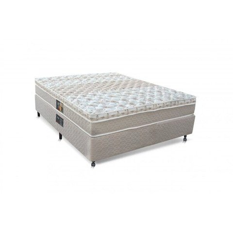 Cama Box Casal 65x138x188cm Molas Pocket Class One Face Castor