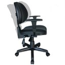 Ver imagem 1 de Cadeira Executiva Back System Lisa c/ Braços Reguláveis – Cor Preta