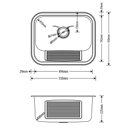 Ver imagem 4 de Cuba Tanque de Aço Inox Escovado 1mm C100 55x45x22,5 Cm