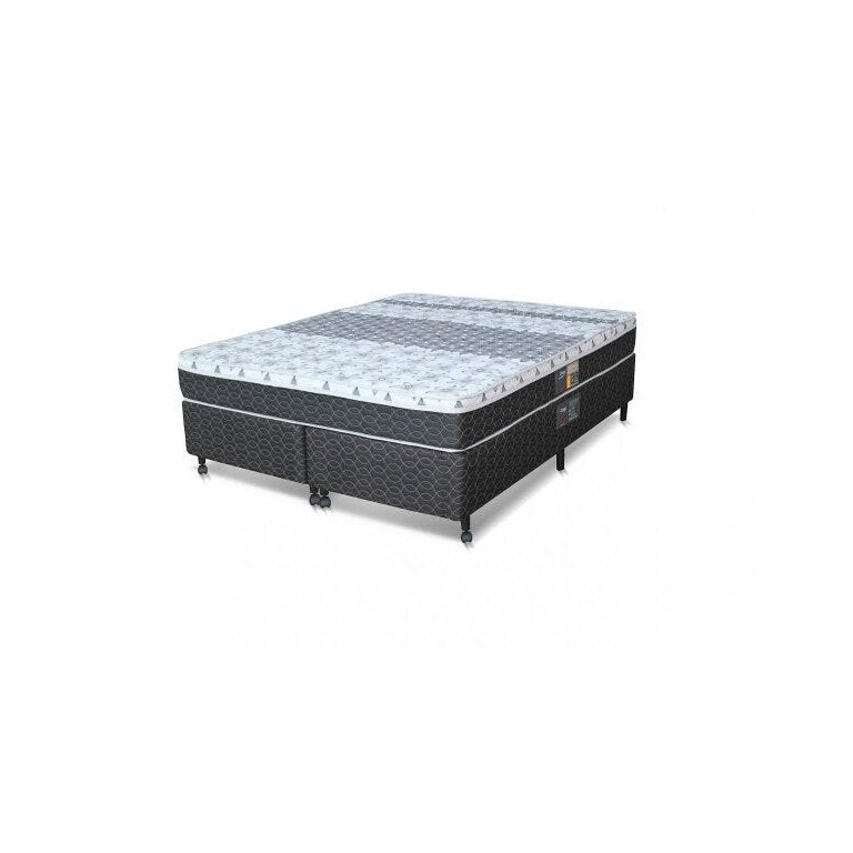 Cama Box + Colchão Castor Queen Size Molas Bonnel Class One Face 158x198x65cm Cama Box + Colchão Castor Queen Size Molas Bonnel Class One Face 158x198x65cm