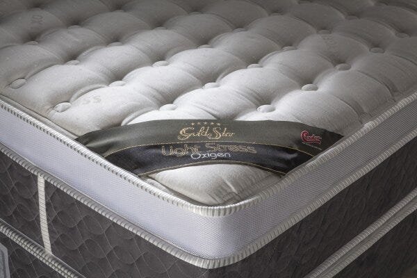 Cama Box + Colchão Castor Queen Size Plush Light Stress 158x198x74cm - 3