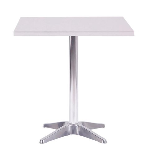 Mesa Delta 76,50 cm (Altura) com Tampo em MDP Quadrado 70 cm Branco