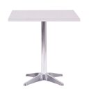 Ver imagem 1 de Mesa Delta 76,50 cm (Altura) com Tampo em MDP Quadrado 70 cm Branco