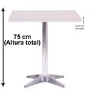 Ver imagem 3 de Mesa Delta 76,50 cm (Altura) com Tampo em MDP Quadrado 70 cm Branco
