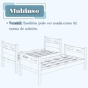 Ver mais imagens de Beliche Jaspe Branca com 02 Colchões D33 12cm