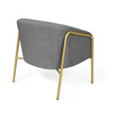 Ver imagem 6 de Poltrona Sala Industrial Alta Dourado Stella Linho D03 - D’Rossi