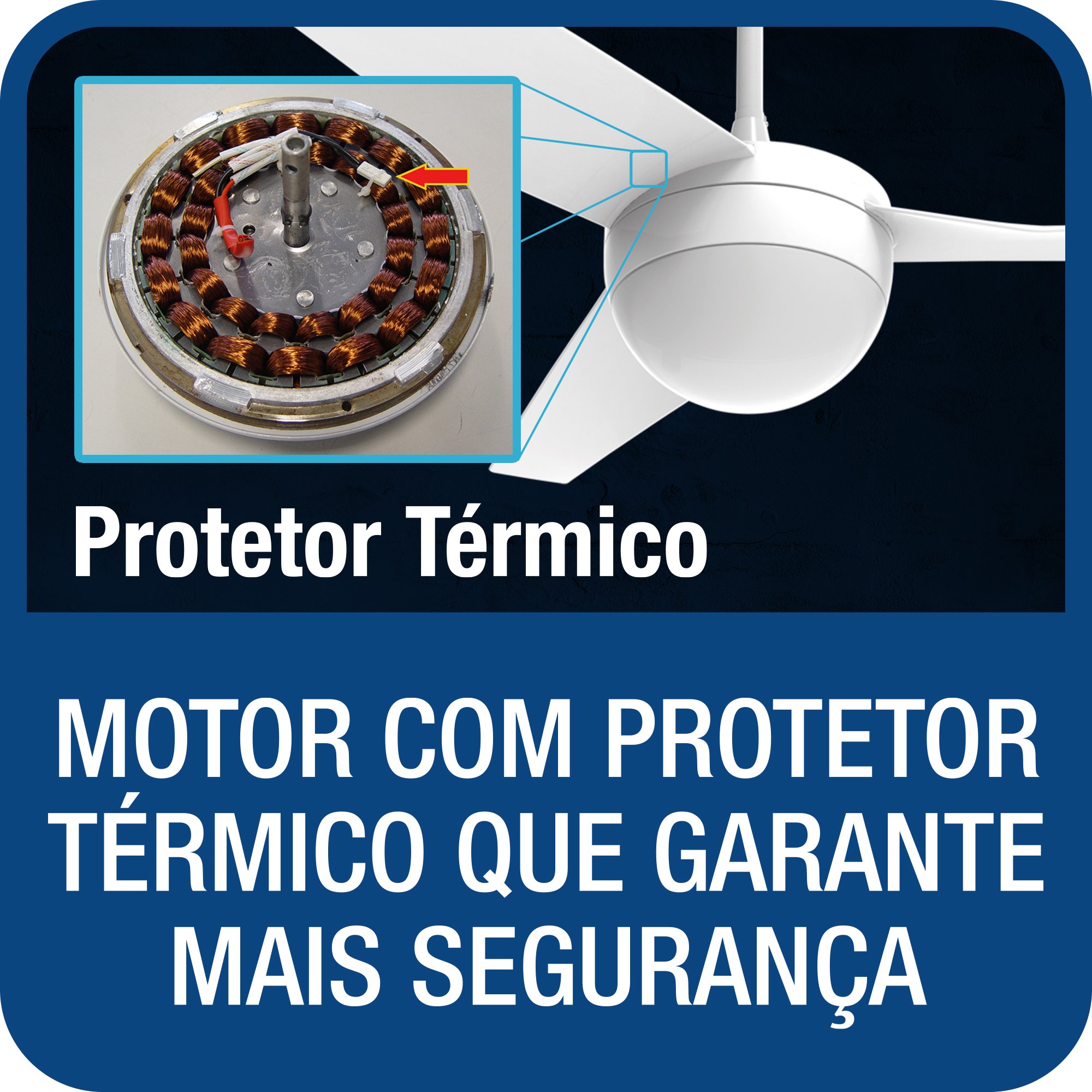 VENTILADOR DE TETO ALISEU JET BRANCO PLUS COM CONTROLE REMOTO E PAREDE SUPER SILENCIOSO 127V - 2